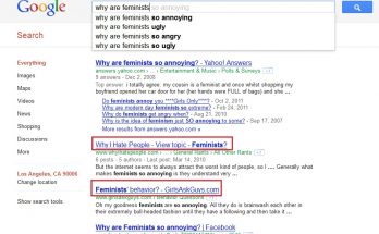 Why are feminists (google version)